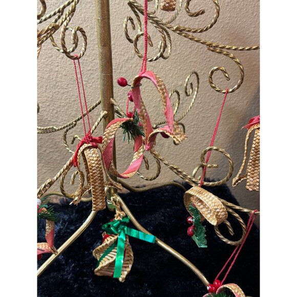 16 Vintage Swedish Folk Art Woven Straw Christmas ornament lot Scandinavian 196 - Picture 4 of 10